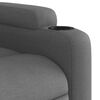vidaXL Recliner Chair Dark Grey 100% Polyester, Metal, Plywood