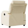 vidaXL Electric Massage Recliner Chair Cream Polyester, Foam, Metal, Plywood