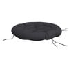 vidaXL Round Cushion Black Oxford fabric 39.4"x4.3" Outdoor Cushion