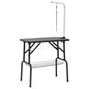 vidaXL Dog Grooming Table Black and silver