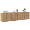 vidaXL TV Cabinet Set of 2 Artisan Oak Engineered Wood Medium
