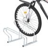 vidaXL Bicycle Stand for 2 Bikes Floor Freestanding Galvanized Steel