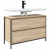 vidaXL Bathroom Basin Cabinet Sonoma Oak Engineered Wood Medium