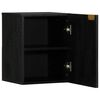 vidaXL Bathroom Hanging Cabinet Black Engineered Wood Compact