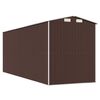 vidaXL Garden Shed Dark Brown Galvanized Steel 75.6 x 205.5 x 87.8 in