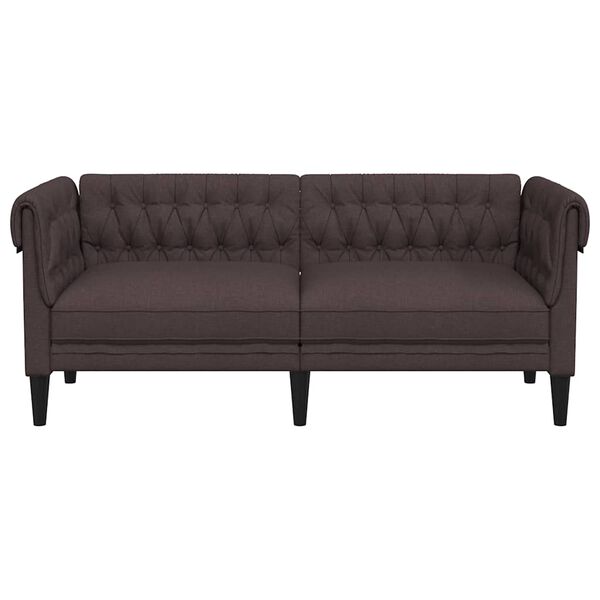 vidaXL Chesterfield Sofa Dark brown
