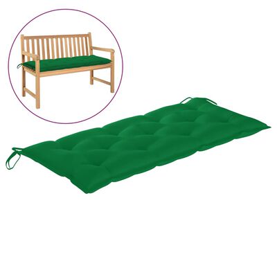 vidaXL Garden Bench Cushion Green 47.2"x19.7"x2.8" Fabric