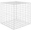 vidaXL Gabion Raised Bed Silver Steel wire 23.6 in