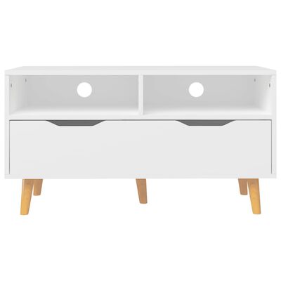 vidaXL TV Stand White 35.4"x15.7"x19.1" Engineered Wood