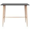 vidaXL Bar Set Black MDF Standard Stackable Bar Set Rectangular