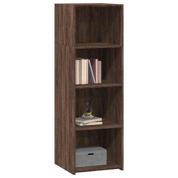 vidaXL Highboard Brown oak Engineered wood Highboard Rectangular