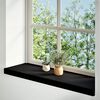 vidaXL Window Sills 2 pcs Dark Brown 27.6x9.8x0.8" Solid Wood Oak