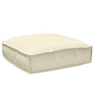 vidaXL Cushion Cream 19.69 x 19.69 x 4.72 in Oxford Fabric
