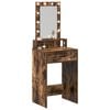 vidaXL Dressing Table Brown 19.69 x 16.14 x 55.12 in Engineered Wood