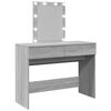 vidaXL Dressing Table Grey Sonoma Engineered wood, Glass Medium