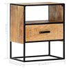 vidaXL Nightstand Brown and Black