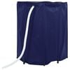 vidaXL Water Tank Blue PVC Large Foldable Water Tank Cylindrical
