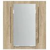 vidaXL Led Mirror Cabinet Sonoma oak Engineered wood, acrylic Medium