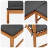 vidaXL Garden Bench Set 3 pcs Brown solid acacia wood