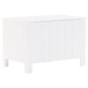 vidaXL Storage Box White Solid pine wood Medium Storage Box