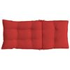 vidaXL Highback Chair Cushion Set of 4 Red Oxford fabric (100% polyester)