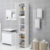 vidaXL Bathroom Furniture Set White Engineered Wood Medium