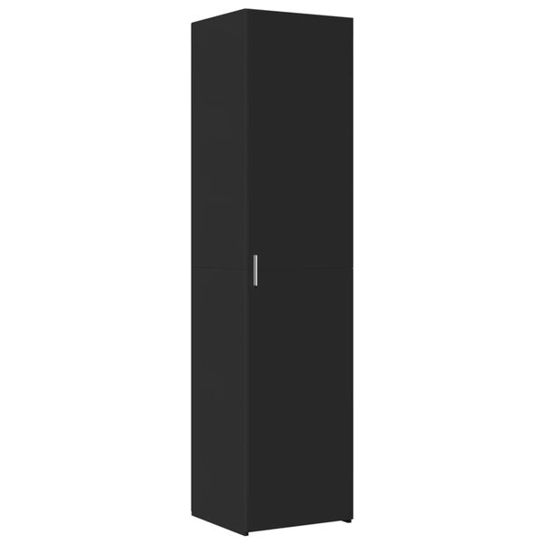 vidaXL Highboard Black 17.7"x16.7"x72.8" Engineered Wood