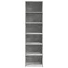 vidaXL Highboard Concrete grey Engineered wood Tall Highboard
