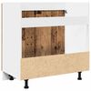 vidaXL Sink Bottom Cabinet Old wood Engineered wood Standard