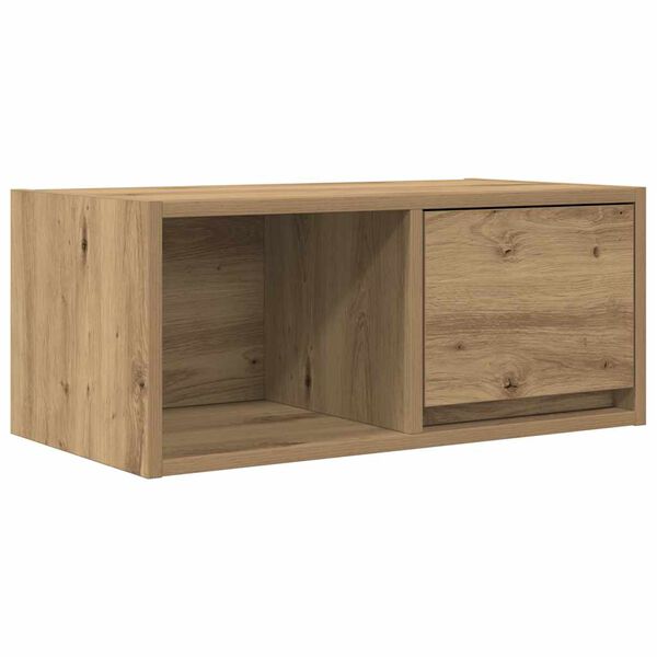 vidaXL TV Cabinet Artisan Oak Engineered Wood Compact TV Cabinet
