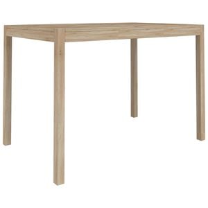 vidaXL Dining Table Natural Wood Solid Acacia Wood 43.3x27.6x29.5 in