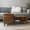 vidaXL Coffee Table Smoked oak Engineered wood Medium Coffee Table