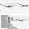 vidaXL Retractable Awning Light gray 137.80" x 98.43" fabric