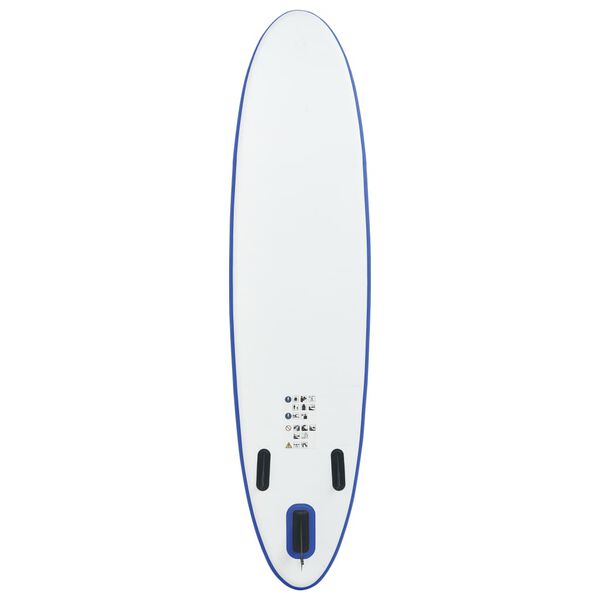 vidaXL Stand Up Paddle Board Set SUP Surfboard Inflatable Blue and White