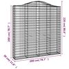 vidaXL Gabion Basket Silver Galvanized Iron Large Tough Gabion Basket