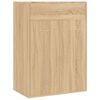 vidaXL Shoe Cabinet Sonoma Oak 23.6x13.8x33.1" Engineered Wood