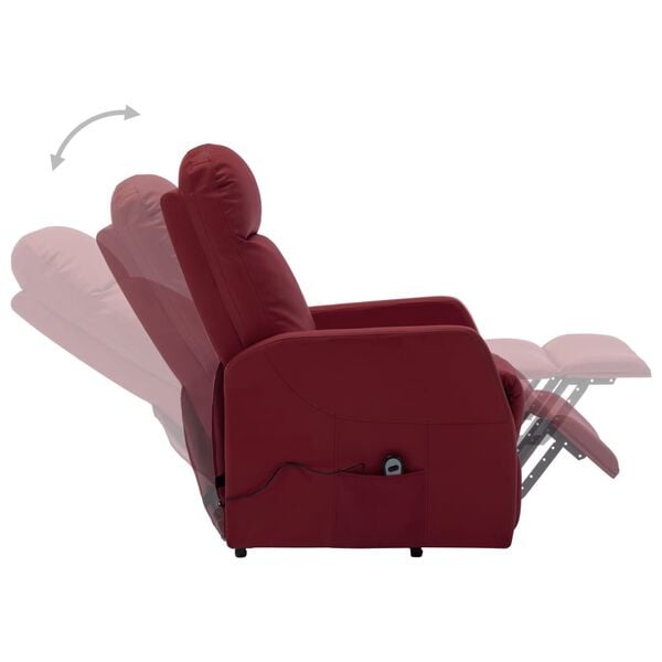 vidaXL Stand Up Chair Wine red