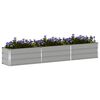 vidaXL Planter Light Grey 480 x 50 x 45 cm Galvanised Steel