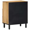 vidaXL Bedside Cabinet Brown Solid Mango Wood, Engineered Wood Medium