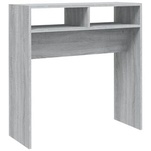 vidaXL Console Table Grey Sonoma Engineered Wood Compact Storage