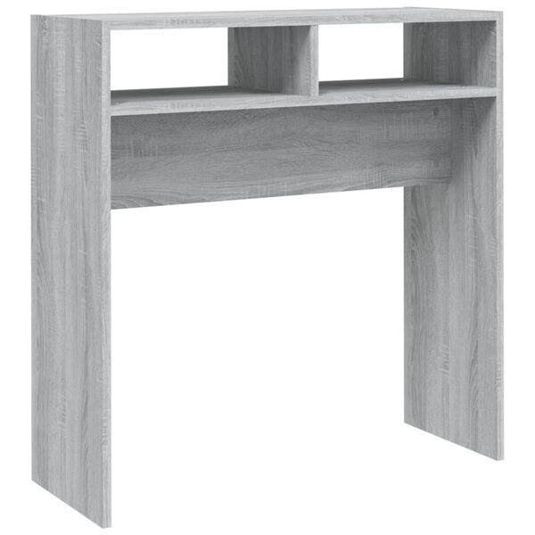 vidaXL Console Table Grey Sonoma Engineered Wood Compact Storage