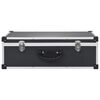 vidaXL CD Case for 80 CDs Aluminum ABS Black