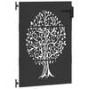 vidaXL Garden Gate 33.5"x59.1" Corten Steel Tree Design