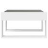 vidaXL Coffee Table White Engineered wood and glass Medium Coffee Table