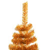 vidaXL Artificial Christmas Tree Gold PET 4 ft Durable