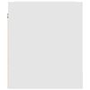 vidaXL Wall-mounted Bedside Cabinet White Engineered wood Small