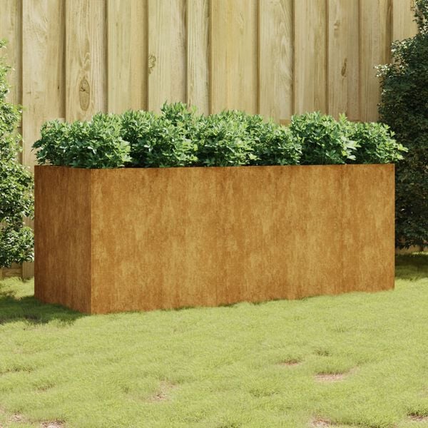 vidaXL Garden Raised Bed Rusty Corten steel 78.7 x 31.5 x 31.5 in