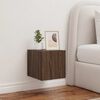 vidaXL TV Wall Cabinet Set of 2 Brown Oak Engineered wood