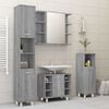 vidaXL Bathroom Cabinet Grey Sonoma Engineered Wood Narrow