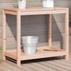 vidaXL Potting Table Natural Wood Solid douglas wood 32.5 x 19.7 x 29.5 in